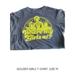 Golden Girls graphic cotton t-shirt, size medium
